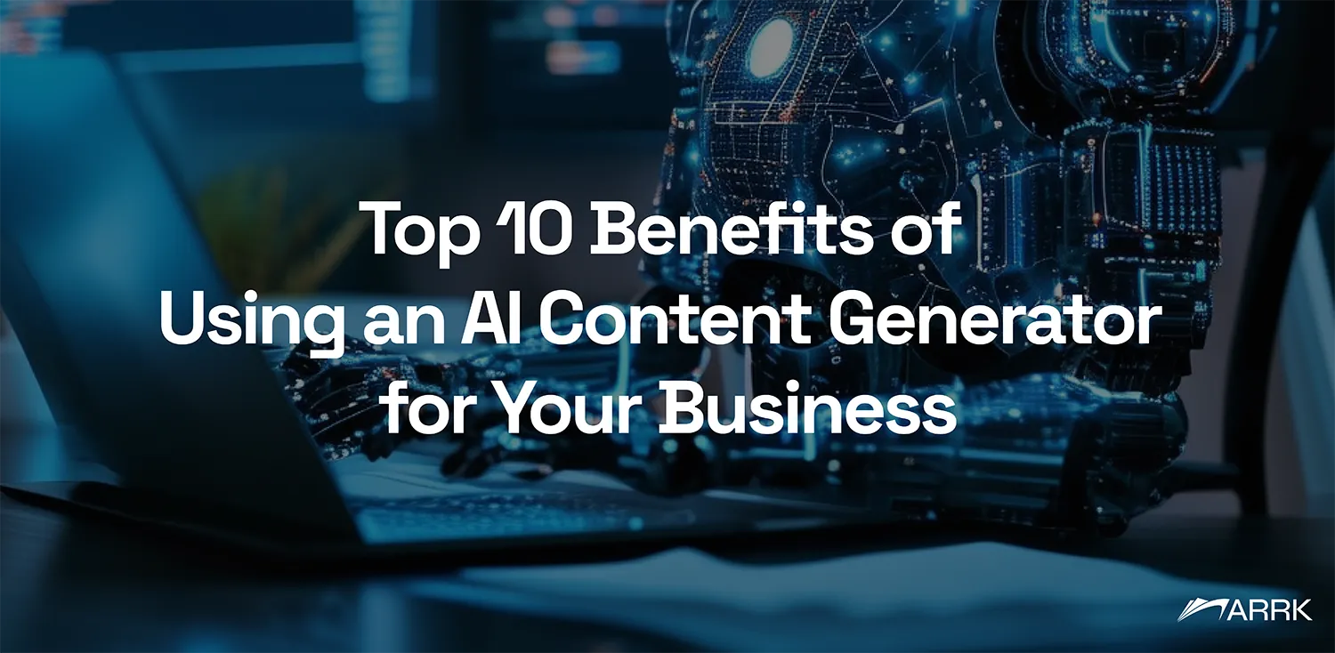 Discover the top 10 benefits of using an AI content generator for your business. Enhance efficiency, SEO, and scalability with AI.